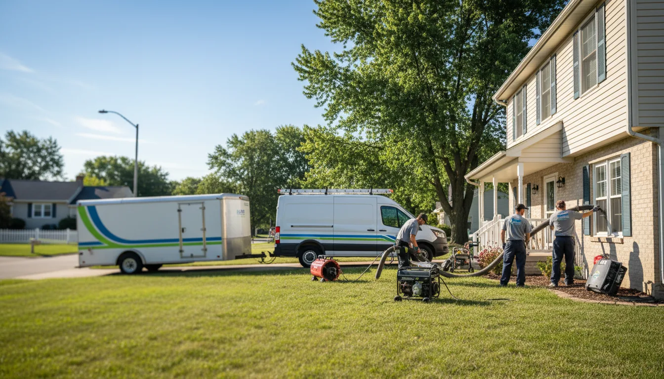 Flooded Basement Restoration And Cleanup With Repair in Libertyville, IA near me